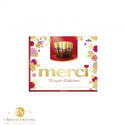 COFFRET CHPOCOLAT MERCI ROUGE GOUTS VARIés 250G